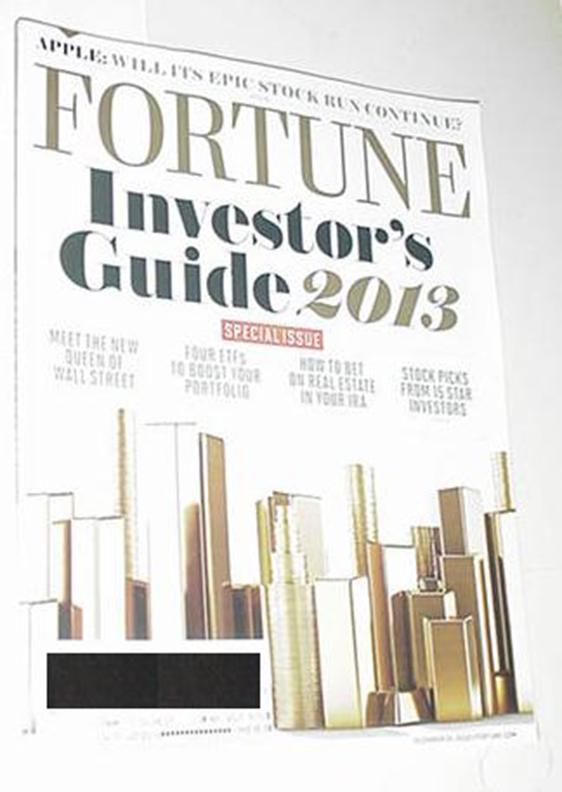 Fortune Magazine Vol 166 # 10 NM Apple Stock / Que
